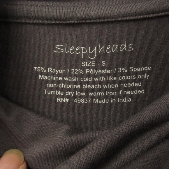 Sleepyheads Gray 2-Piece Sleep Set S - Picture 7 of 14